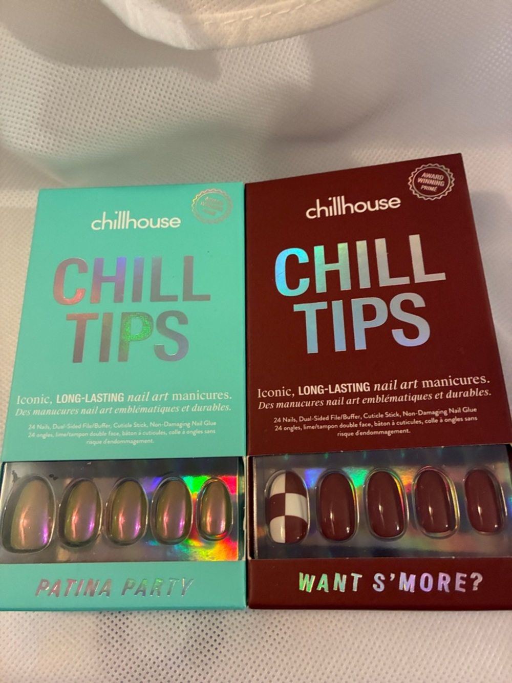Hill House Patina Party Teal & Want S'more? Maroon Press-On Nail Sets